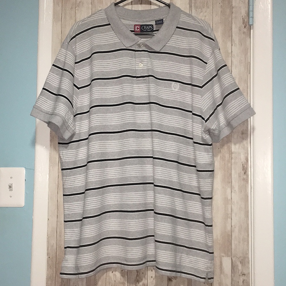 Chaps Striped Polo